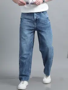 The Roadster Lifestyle Co Men Regular Fit Mid-Rise Light Fade Cotton Jeans