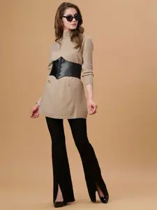 Gipsy Women Turtle Neck Longline Pullover