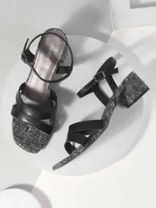 Mochi Women Embellished Block Heel Pumps