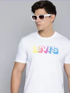 Levis Brand Logo Printed Pure Cotton T-shirt
