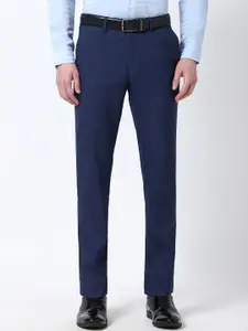 Peter England Men Slim Fit Formal Trousers