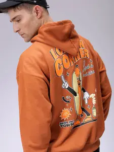 The Indian Garage Co Men Printed Hooded Sweatshirt