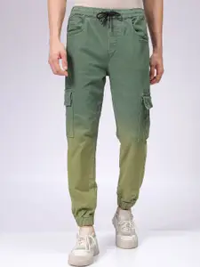 The Indian Garage Co Men Low Distress Stretchable Cargo Denim Joggers