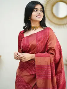 Anouk Woven Design Zari Traditional Banarasi Saree