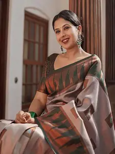 Anouk Women Zari Kanjeevaram Saree