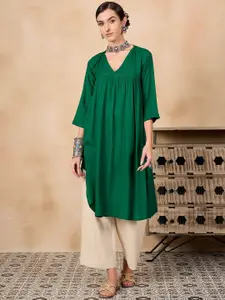 InWeave Women Flared Sleeves Kurta