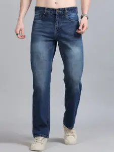 The Roadster Lifestyle Co Men Pure Cotton Relaxed Fit Mid-Rise Jeans
