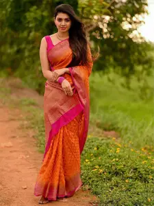 Anouk Woven Design Zari Kanjeevaram Saree