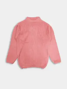 Here&Now X Game Begins Girls Acrylic Ribbed Pullover