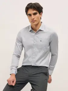 THE BEAR HOUSE Men Tailored Fit Opaque Printed Formal Shirt