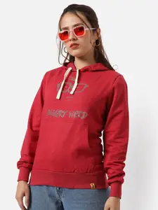 Campus Sutra Women Hooded Sweatshirt