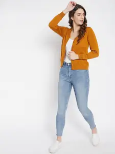 Zigo Women V-Neck Long Sleeves Cardigan Sweater