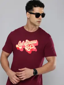 Levis Brand Logo Printed Pure Cotton T-shirt