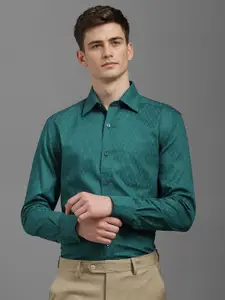 Louis Philippe Men Classic Floral Opaque Printed Formal Shirt