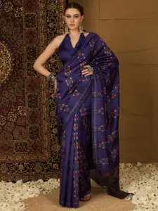 Saree mall Silk Blend Designer Ikat Sarees