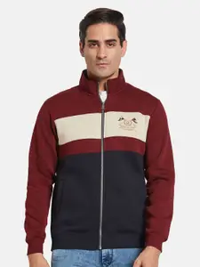 Octave Men Colourblocked Long Sleeves Sweatshirt