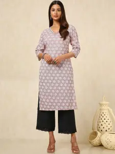 Soch Women Floral Printed Thread Work Kurta