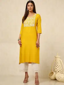 Soch Women Embroidered Sequinned Kurta