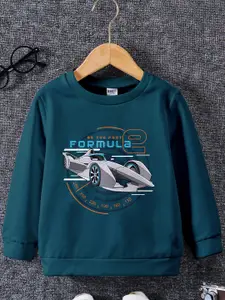 BAESD Boys Printed Round Neck Pullover Sweatshirt