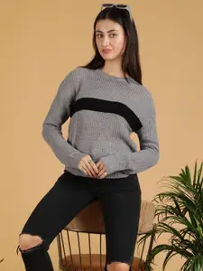 Stylecast X Kotty Women Colourblocked Pullover with Embellished Detail