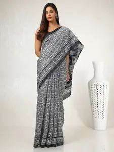 Soch Ethnic Motifs Zari Handloom Saree