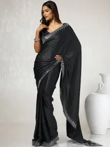 Soch Embellished Beads and Stones Satin Saree