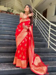 Areca Designer Woven Design Zari Pure Silk Banarasi Saree