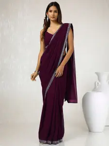 Soch Embellished Beads and Stones Pure Georgette Saree