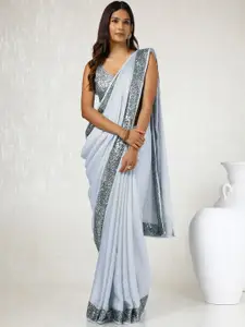 Soch Embellished Sequinned Satin Saree