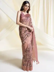 Soch Floral Zari Heavy Work Chanderi Saree