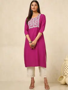 Soch Women Ethnic Motifs Embroidered Sequinned Kurta