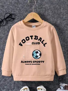 BAESD Boys Typography Printed Pullover Sweatshirt