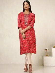 Soch Women Bandhani Printed Kurta