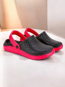 KAPYANSH Men Self Design Rubber Clogs