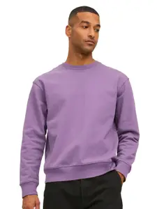 SONIBROS Men Round Neck Pullover Sweatshirt