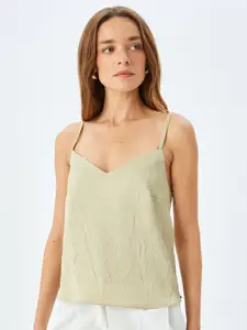 Koton Women Sleeveless Shoulder Straps  Top
