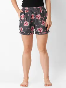 FashionRack Women Pack of 2 Printed Mid-Rise Lounge Shorts