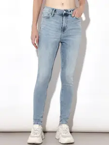 ONLY Women Skinny Fit Heavy Fade Stretchable Jeans