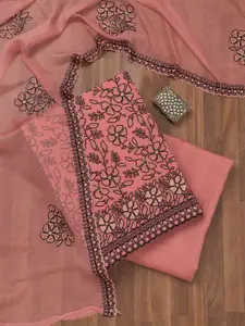 Koskii Embroidered Unstitched Dress Material