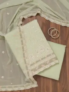 Koskii Embellished Unstitched Dress Material