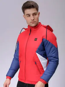 The Indian Garage Co Men Colourblocked Puffer Jacket