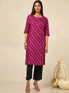 Soch Women Printed Gotta Patti Kurta