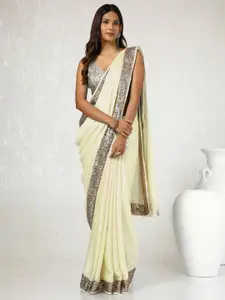 Soch Beads and Stones Satin Saree
