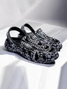 KAPYANSH Men Printed Rubber Clogs