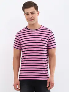 Allen Solly Men Striped Slim Fit T-shirt