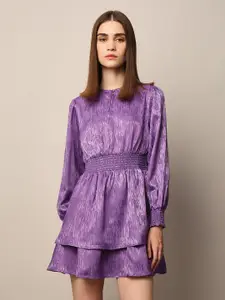 ONLY Satin Fit & Flare Mini Dress