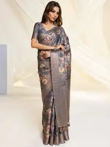 Soch Women Floral Zari Tussar Saree