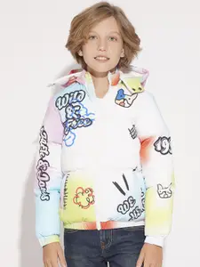 Jack & Jones Junior Boys Typography Lightweight Puffer Jacket