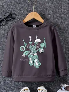 BAESD Boys Printed Pullover Sweatshirt