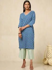 Soch Women Ethnic Motifs Printed Thread Work Kurta